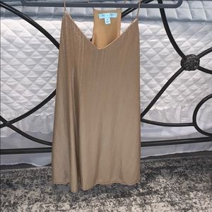 Shimmery Gold Mini Dress